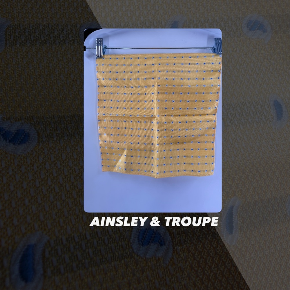 EUC Ainsley & Troupe Paisley Pocket Square